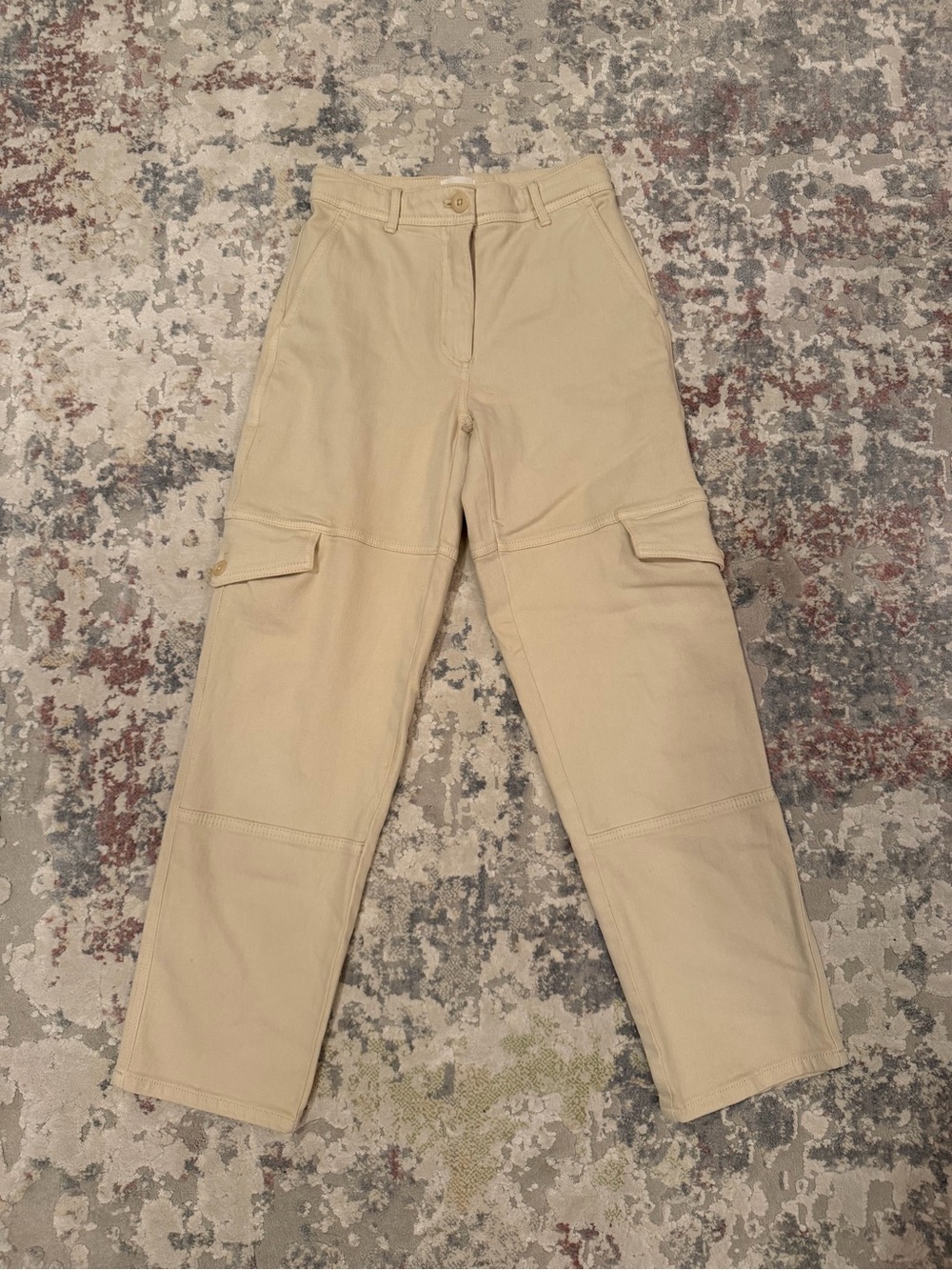 Wilfred Khaki Cargo Pants with Utility Pockets